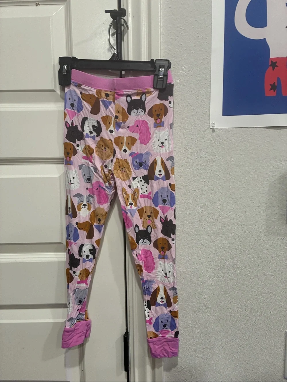 Little Sleepies Pink Dog Faces Pajama Bottoms